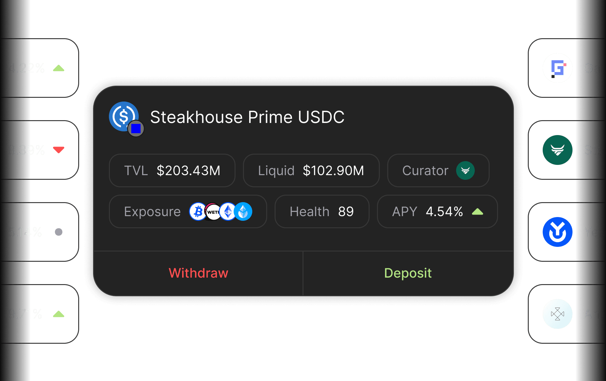 Curated vault mock