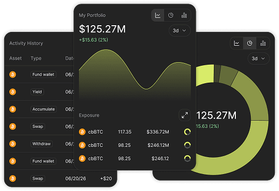 Portfolio dashboard mock