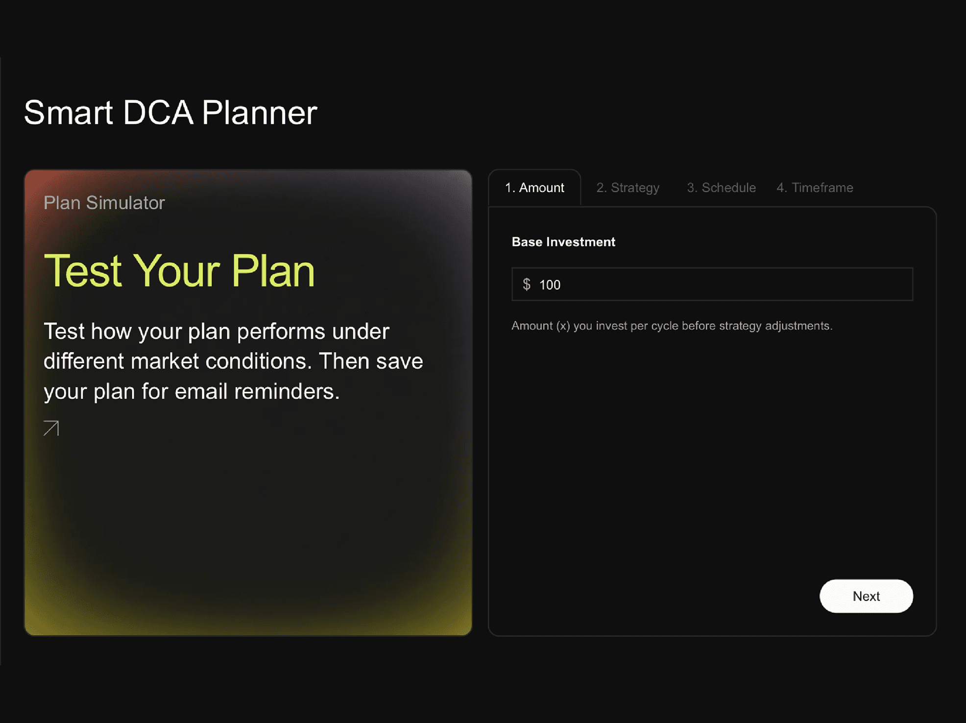Smart DCA Planner Tool 1